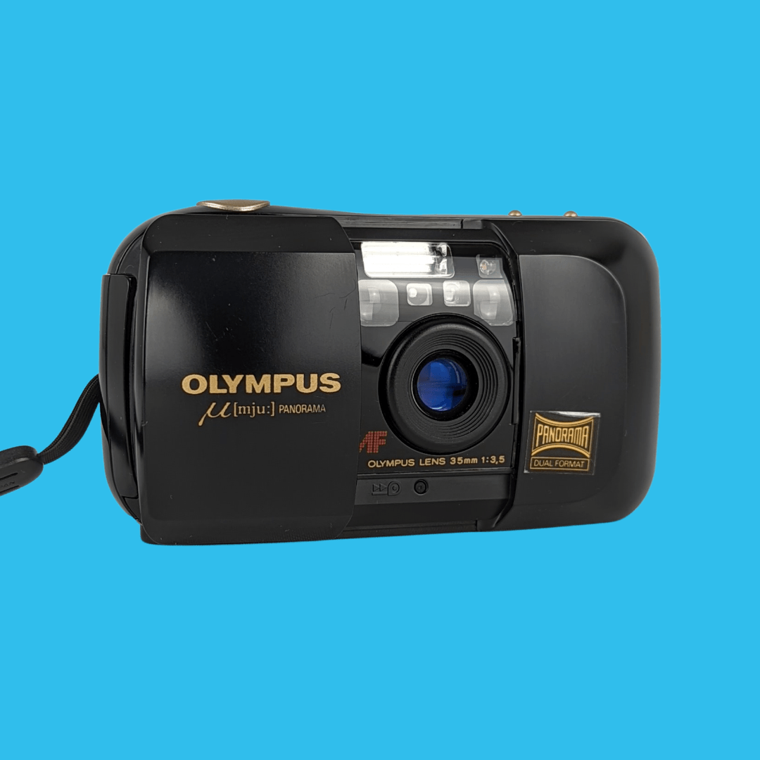 Olympus Mju PANORAMA 35mm Film Camera Point and Shoot