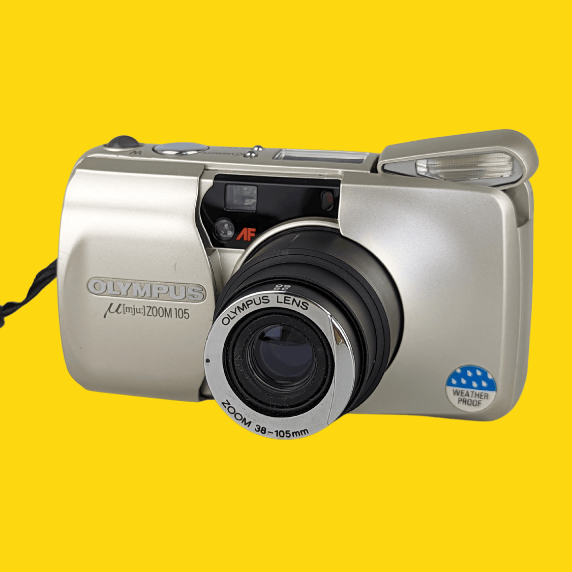 Olympus Mju Zoom 105 Silver 35mm Film Camera Point and Shoot Film