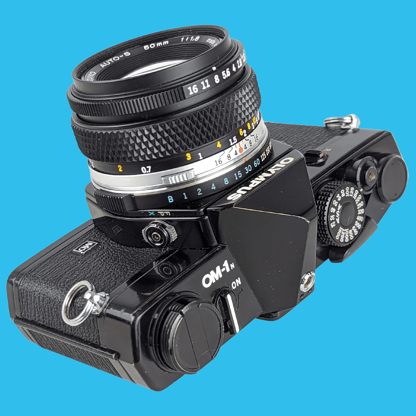 OLYMPUS OM-1 フィルムカメラ 50mm単焦点レンズ付き オリンパス OM 1 ブラック 35mm SLR フィルム カメラ、f/1.8