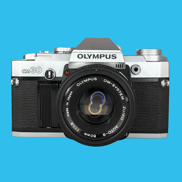 Olympus OM30 35mm SLR Film Camera with Olympus 50mm Prime Lens