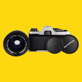 Olympus OM10 35mm Film Camera w/ f/1.8 50mm Lens and Zoom Lens