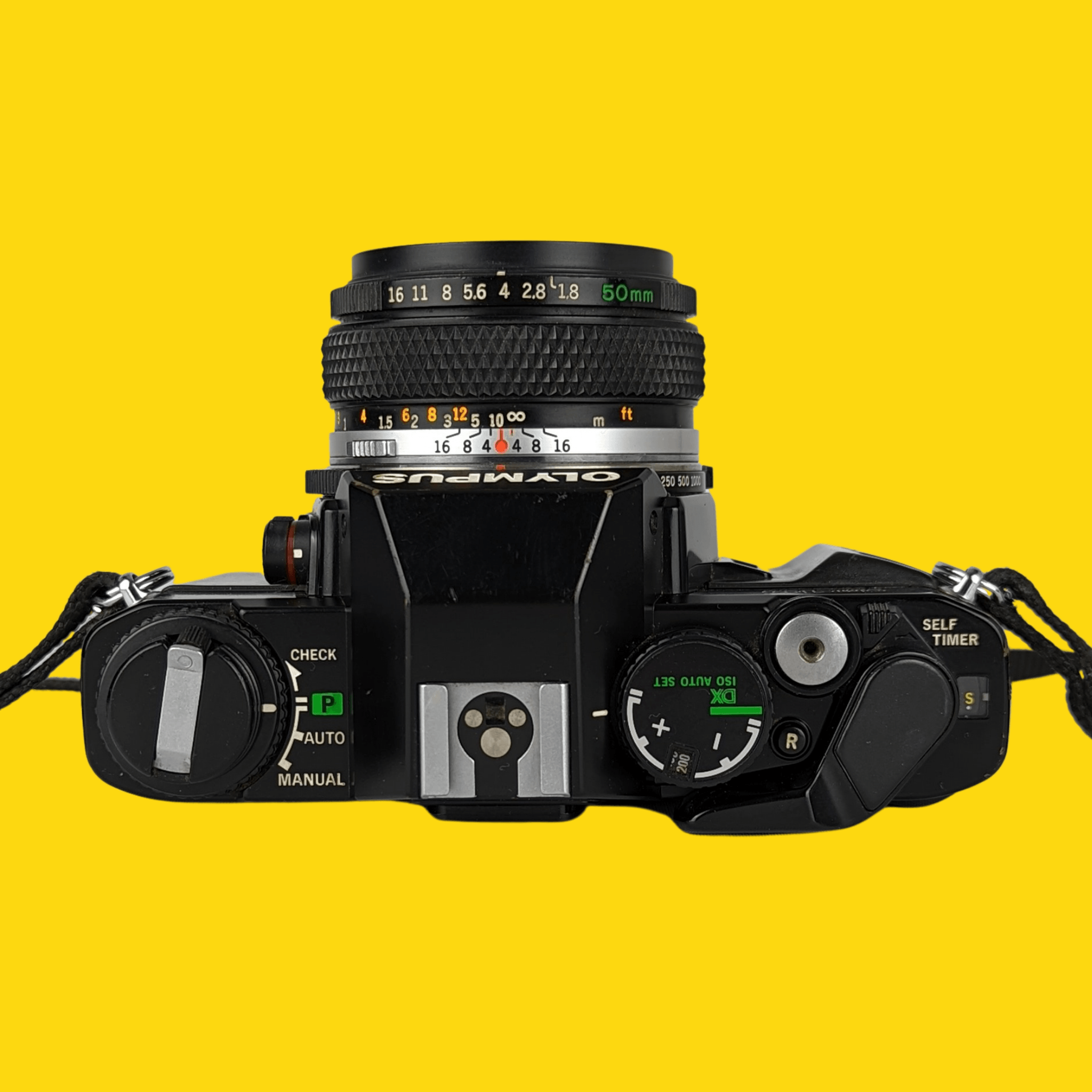 オリンパス OM40 プログラム ブラック 35mm 一眼レフ フィルム カメラ、オリンパス プライム レンズ付き