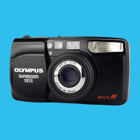 Olympus Superzoom 130S 35mm Film Camera Point and Shoot