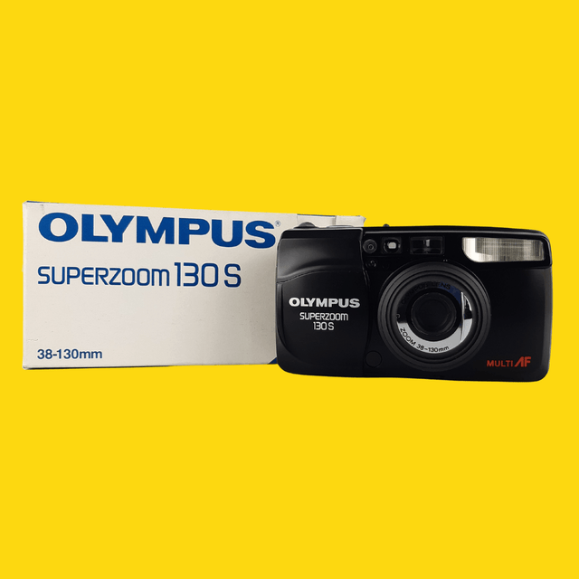 Olympus Superzoom 130S Brand New 35mm Film Camera Point and Shoot