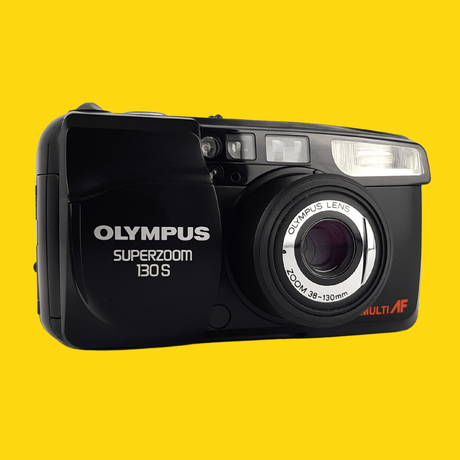 Olympus Superzoom 130S Brand New 35mm Film Camera Point and Shoot