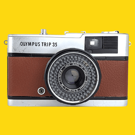 Olympus Trip 35 Brown Point and Shoot 35mm Film Camera