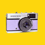Olympus Trip 35 Lilac Point and Shoot 35mm Film Camera