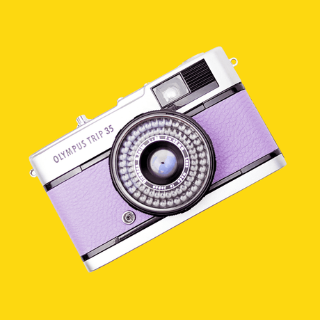 Olympus Trip 35 Lilac Point and Shoot 35mm Film Camera