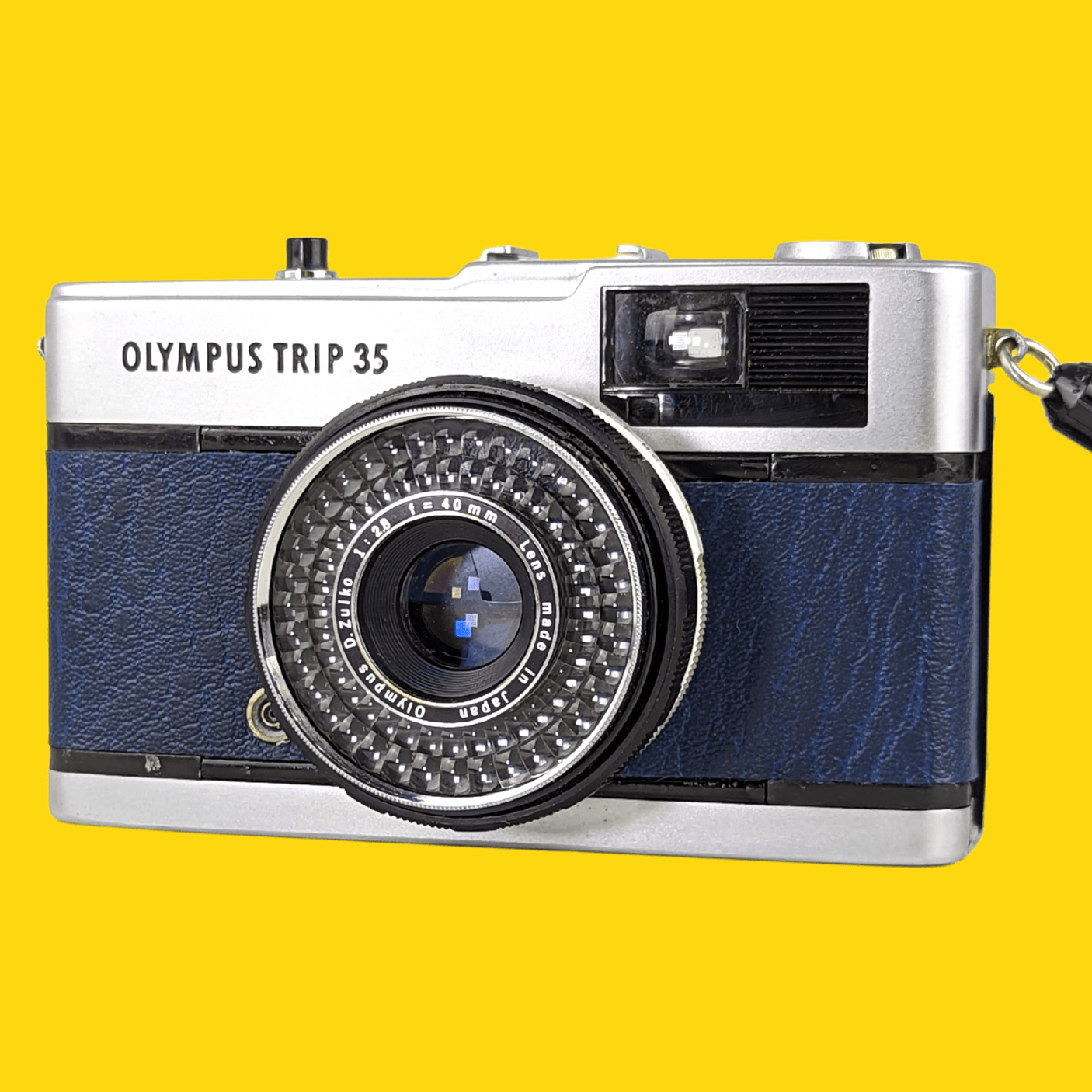 Olympus Trip 35 Navy Point and Shoot 35mm Film Camera
