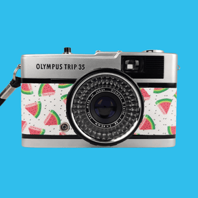 Olympus Trip 35 Watermelon Leather Point and Shoot 35mm Film Camera