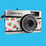 Olympus Trip 35 Watermelon Leather Point and Shoot 35mm Film Camera