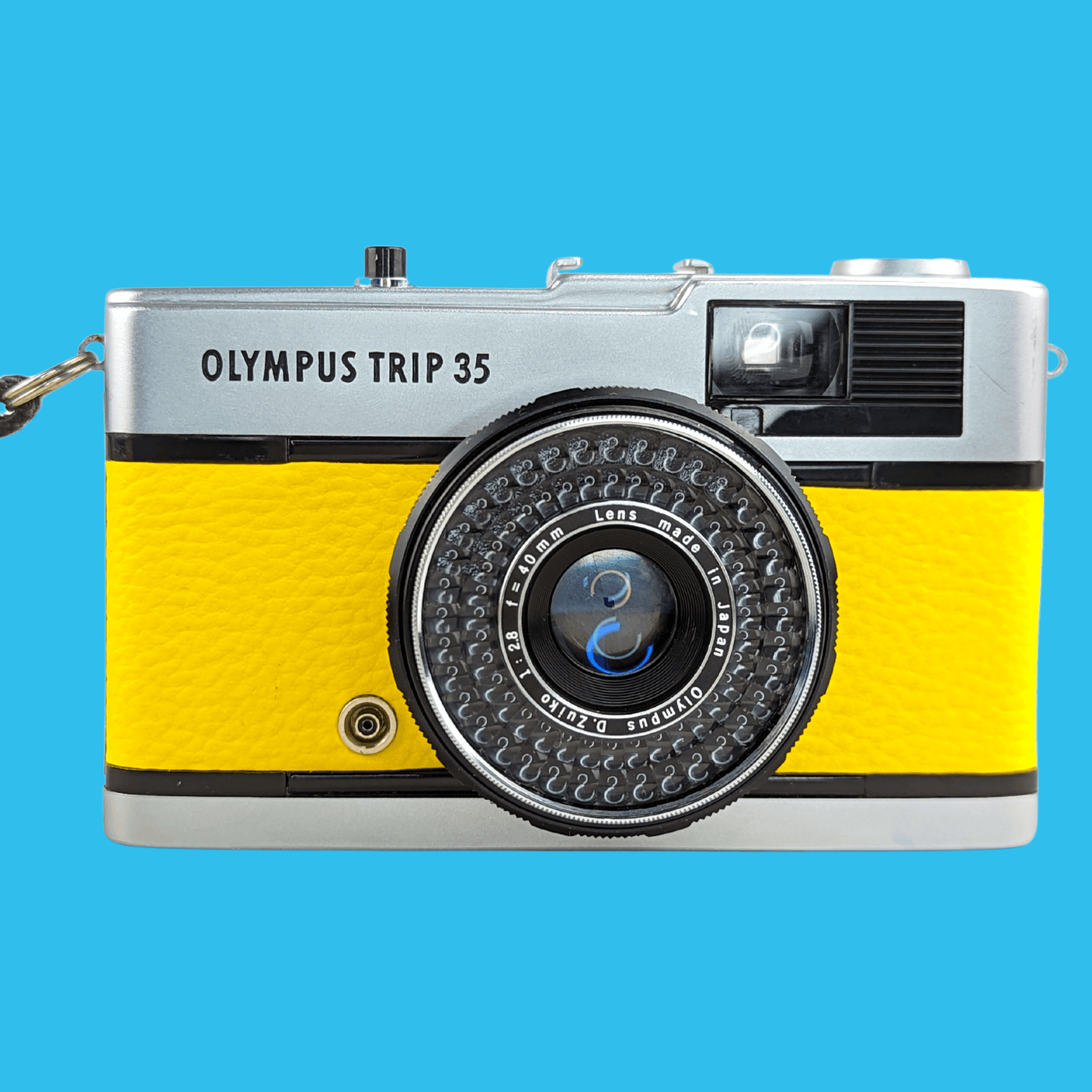 Olympus Trip 35 Yellow Leather Point and Shoot 35mm Film Camera