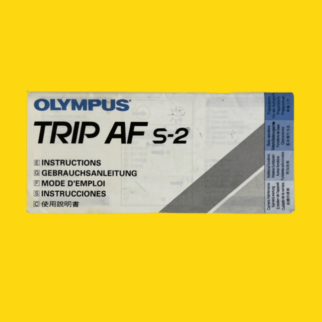 Olympus Trip AF S-2 Original Instructions