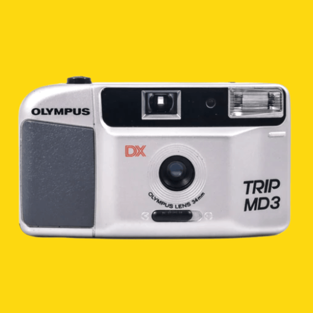 Olympus Trip MD3 Silver 35mm Film Camera Point and Shoot