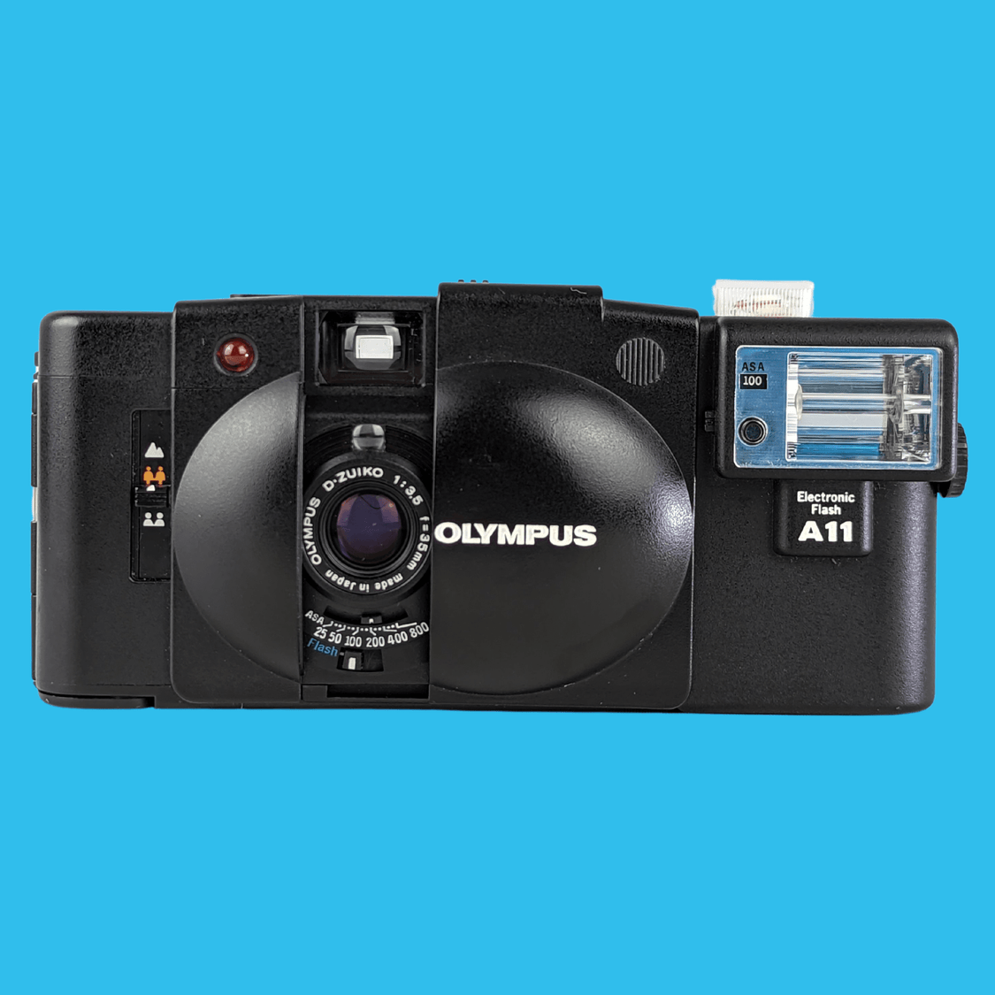 Olympus XA2 35mm Film Camera and Olympus A11 Flash Film Camera Store