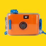Orange Underwater Focus Free 35mm Film Camera