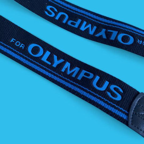 Original Olympus Black & Blue SLR Camera Strap