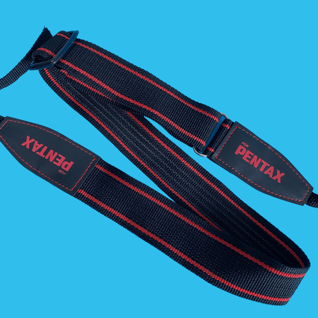 Original Pentax Black & Red SLR Camera Strap