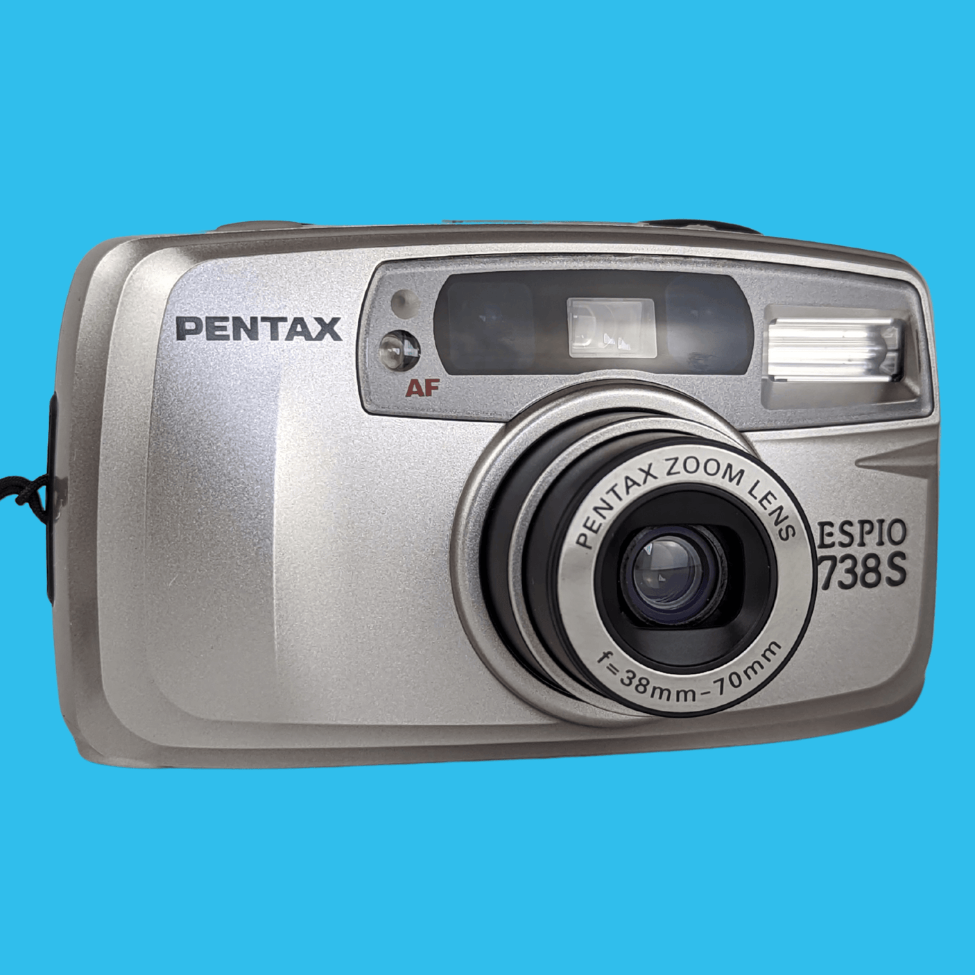 Pentax ESPIO 738S SILVER 35mm Film Camera Point and Shoot