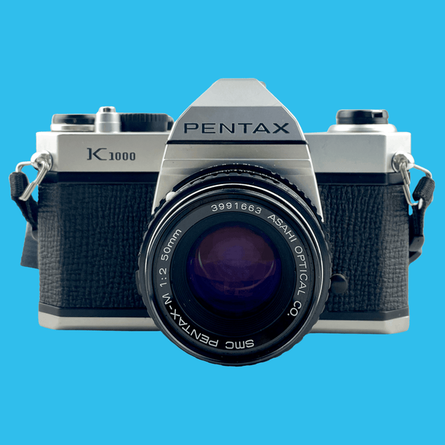 Pentax K1000 Vintage SLR 35mm Film Camera with Pentax f/2 50mm Prime Lens