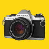 Pentax ME F Vintage SLR 35mm Film Camera with f/1.2 50mm Prime Lens