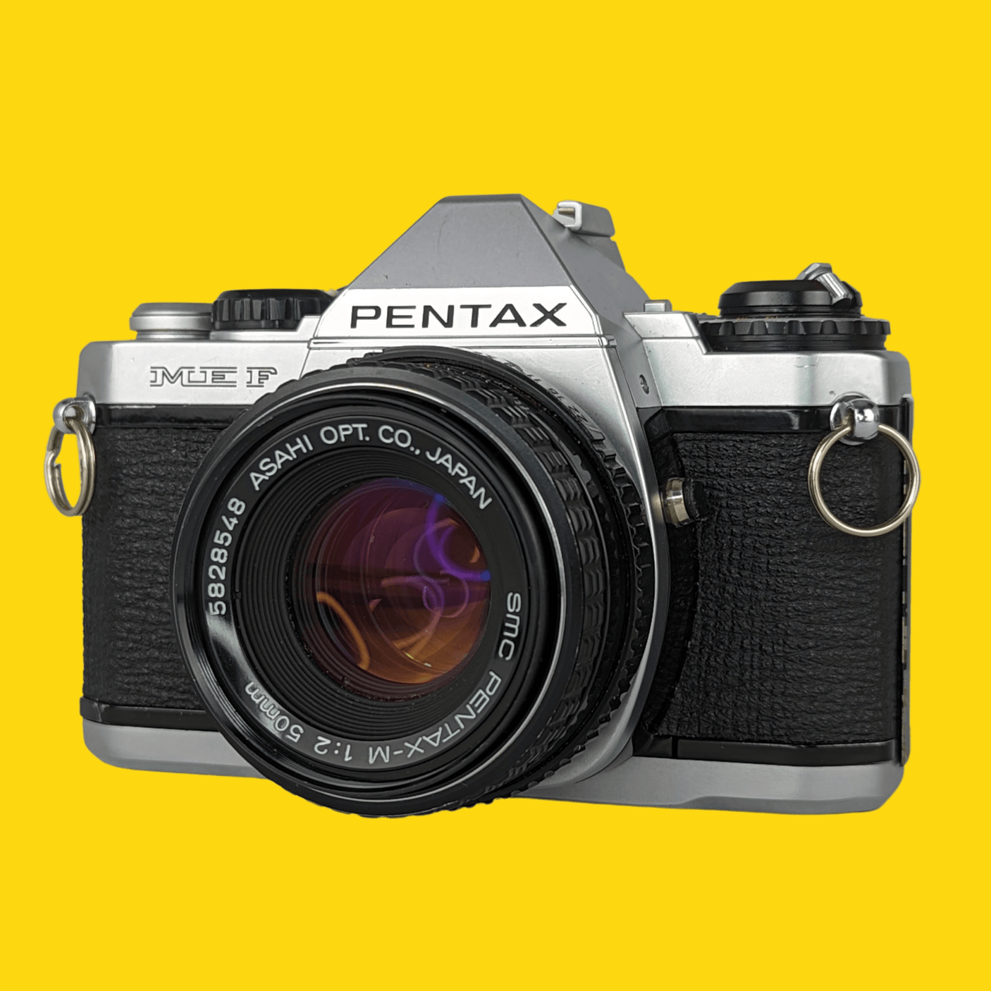 Pentax ME F Vintage SLR 35mm Film Camera with f/1.2 50mm Prime Lens