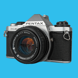 Pentax ME Super Vintage SLR 35mm Film Camera with f/1.7 50mm Prime Lens