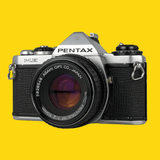 Pentax ME Vintage SLR 35mm Film Camera with f/1.2 50mm Prime Lens