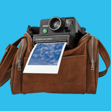 Polaroid brown Leather Camera Bag