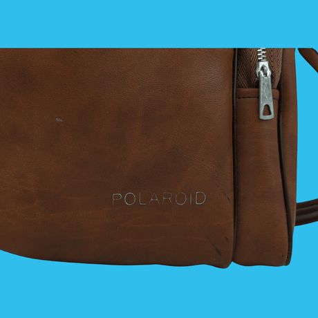 Polaroid brown Leather Camera Bag