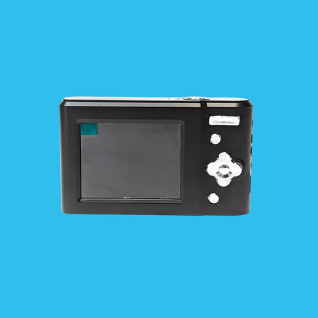 Retro Black Compact Digital Camera - Digicam