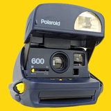 Retro Navy Polaroid 600 Instant Film Camera