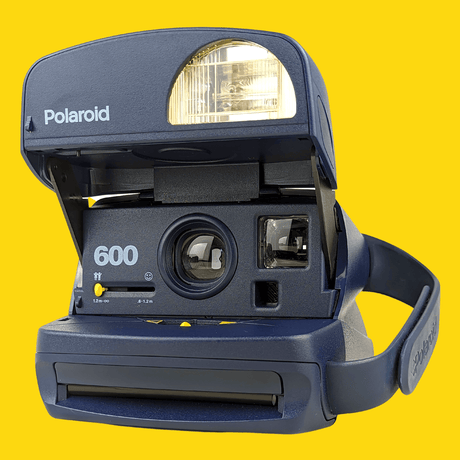 Retro Navy Polaroid 600 Instant Film Camera