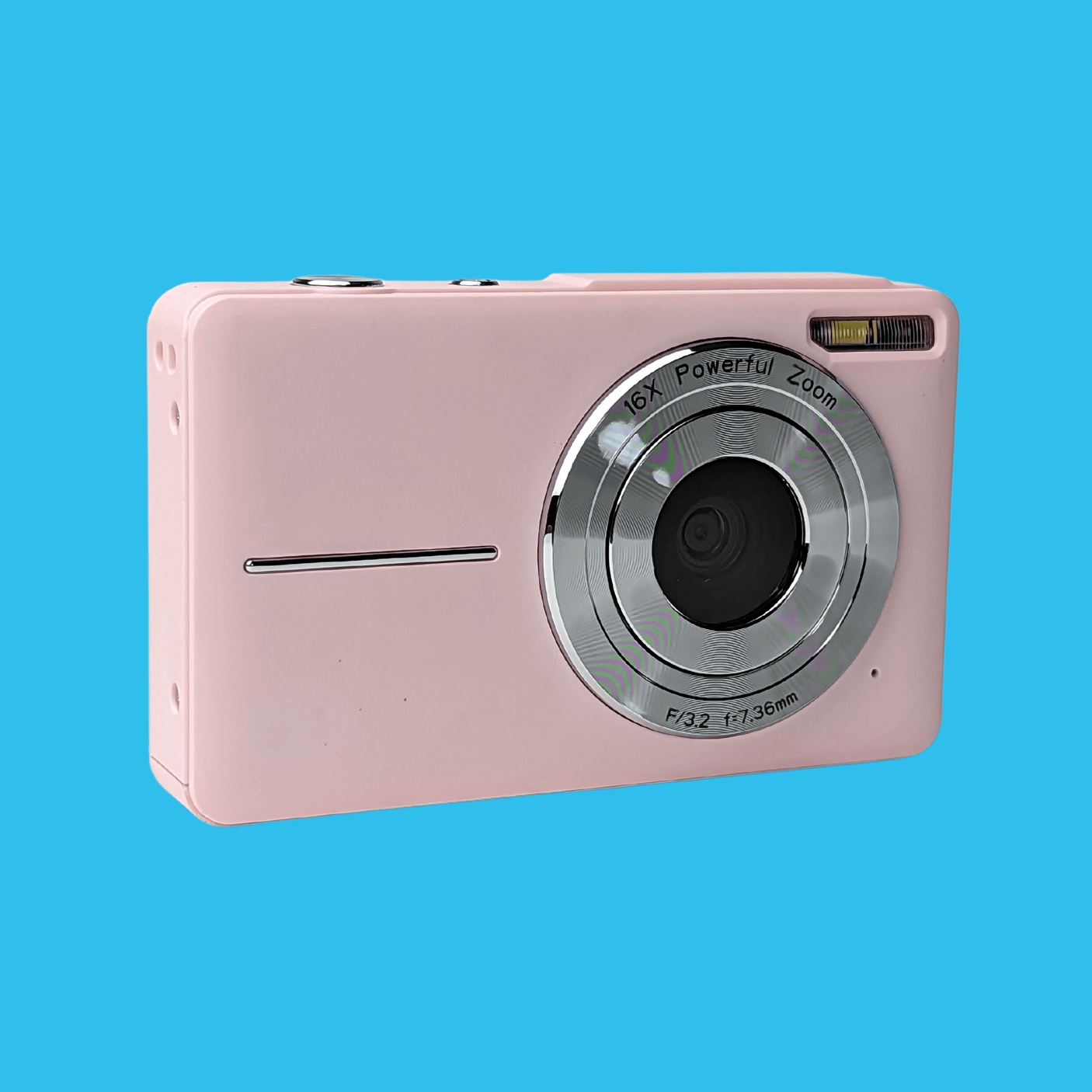 Retro Pink Compact Digital Camera - Digicam