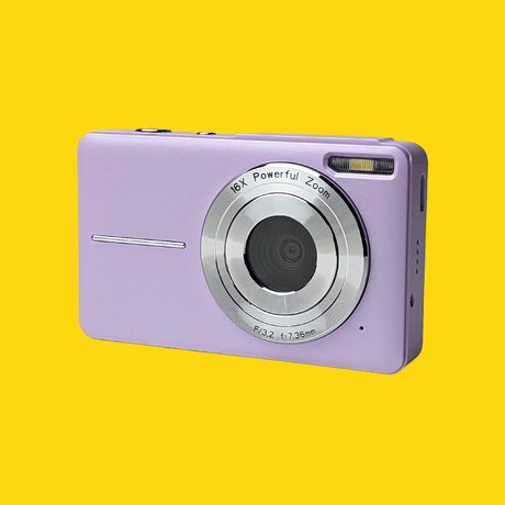 Retro Purple Compact Digital Camera - Digicam