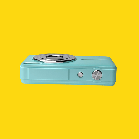 Retro Turquoise Compact Digital Camera - Digicam