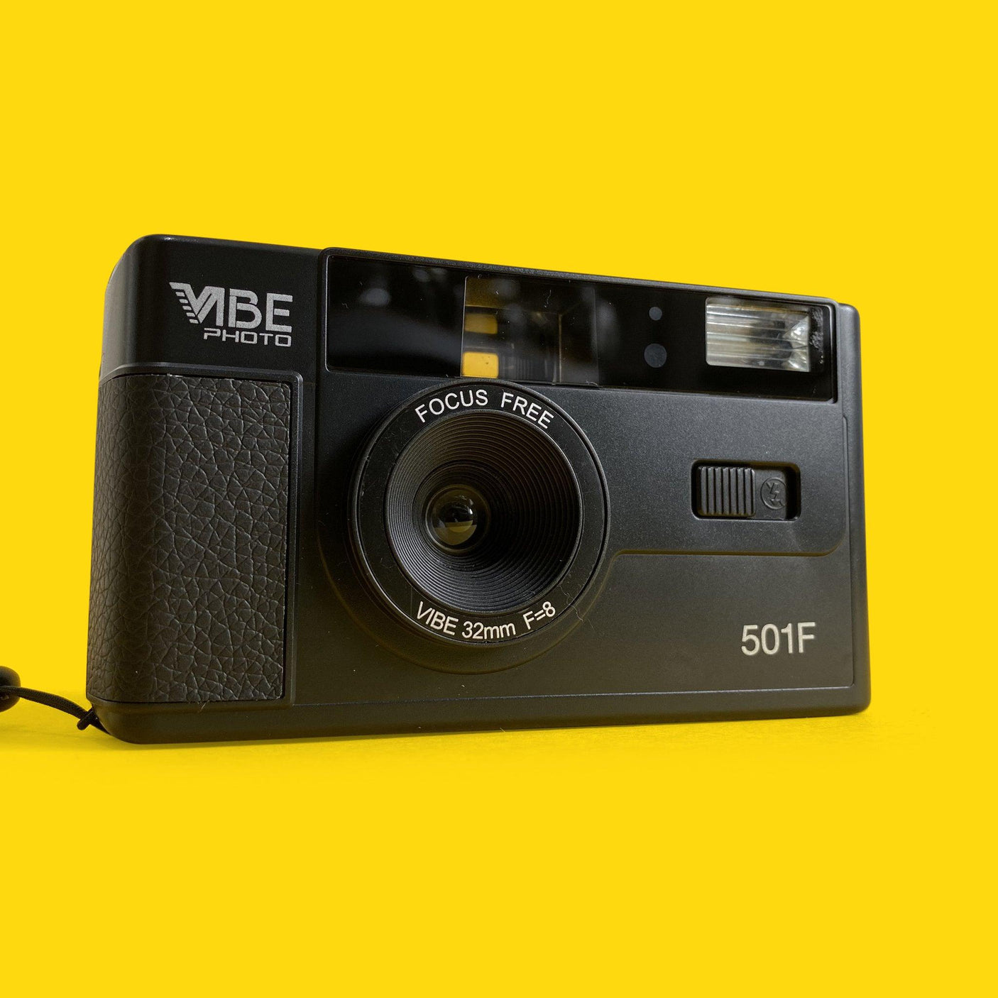 Retro VIBE 35mm Film Camera Reusable Point And Shoot - Black