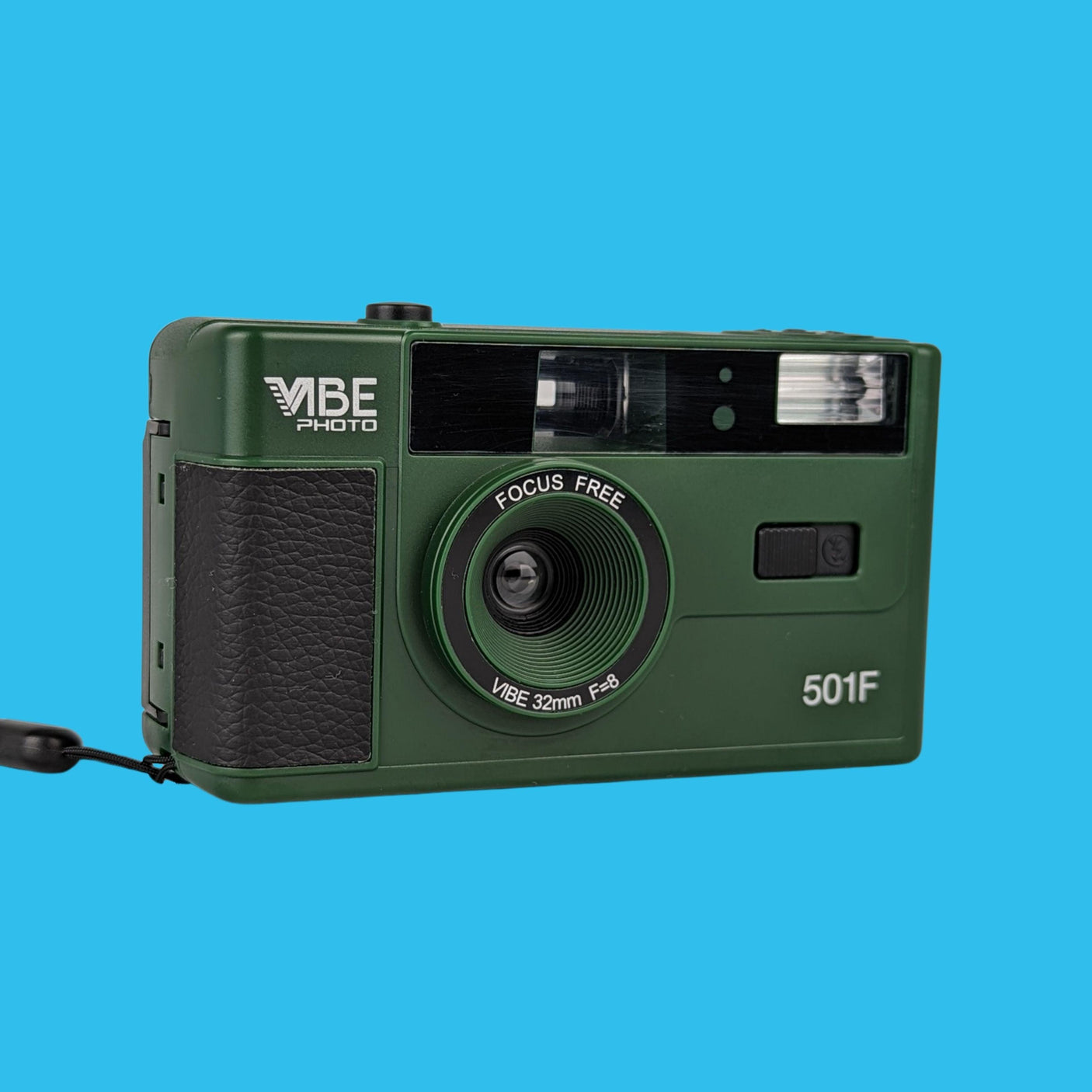 Retro VIBE 35mm Film Camera Reusable Point And Shoot - Green