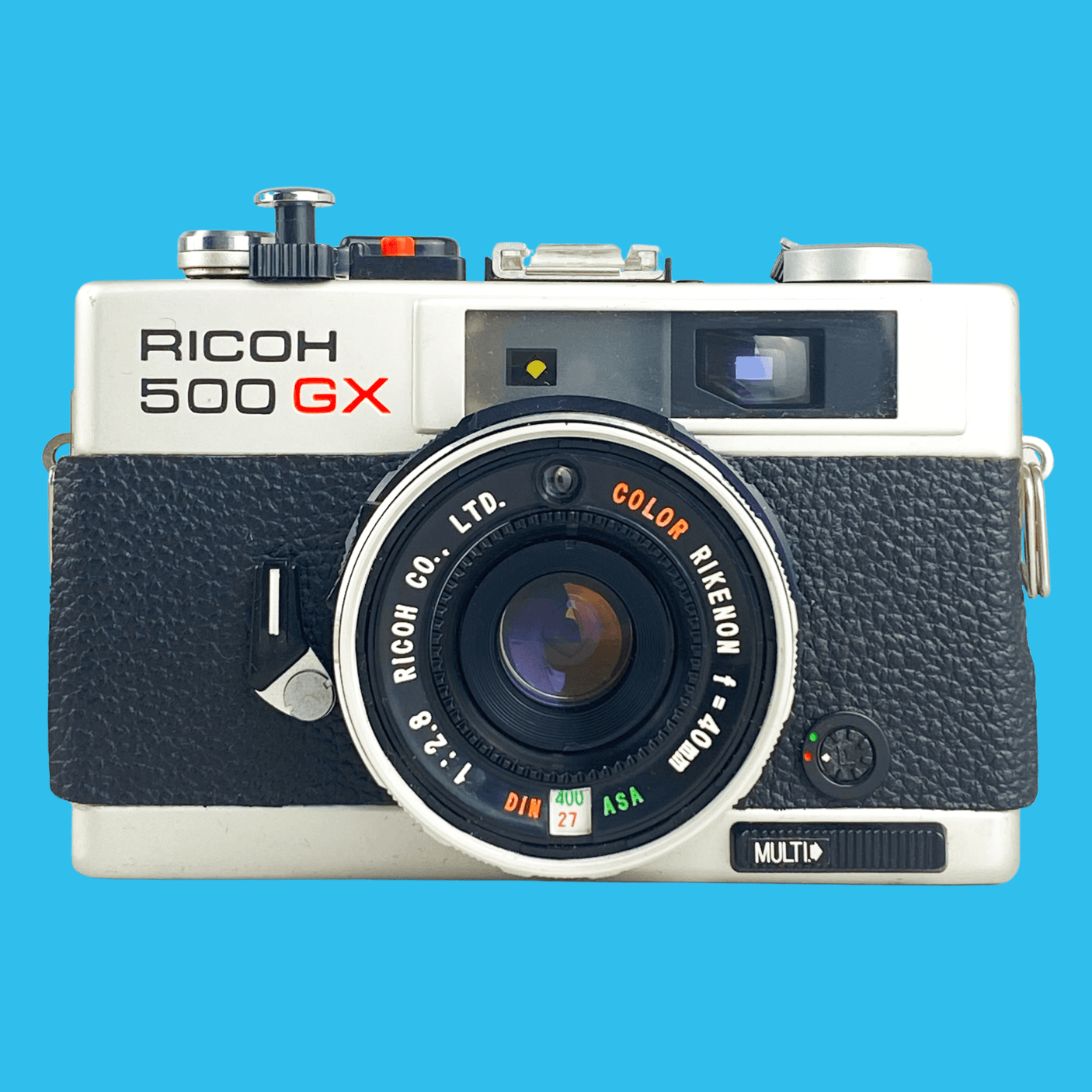 Ricoh 500GX Point And Shoot 35mm Film Camera With Rikenon 40mm F2.8 lens