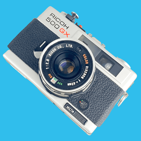 Ricoh 500GX Point And Shoot 35mm Film Camera With Rikenon 40mm F2.8 lens