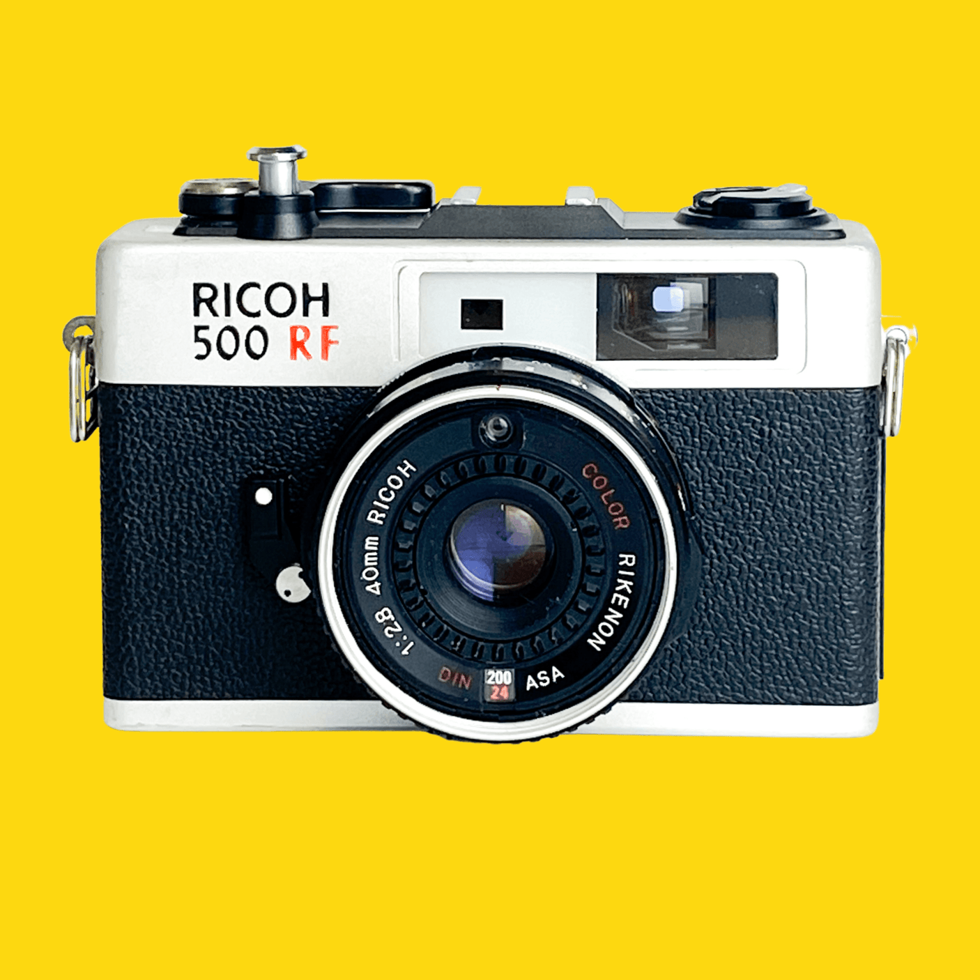 Ricoh 500RF Point And Shoot 35mm Film Camera With Rikenon 40mm F2.8 lens