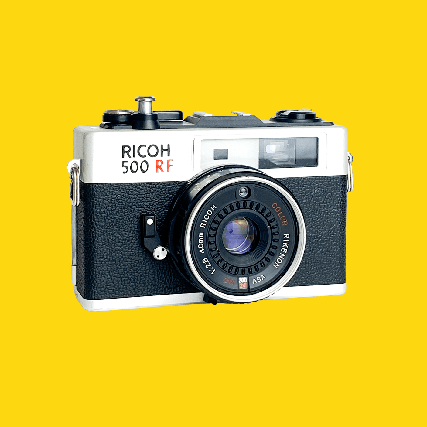 Ricoh 500RF Point And Shoot 35mm Film Camera With Rikenon 40mm F2.8 lens