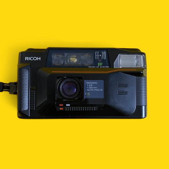 昭和レト口/RICOH コンパクトカメラ AF 35mm/70mm フィルムカメラ】RICOH AF-2 ハードオフで買った満身創痍の