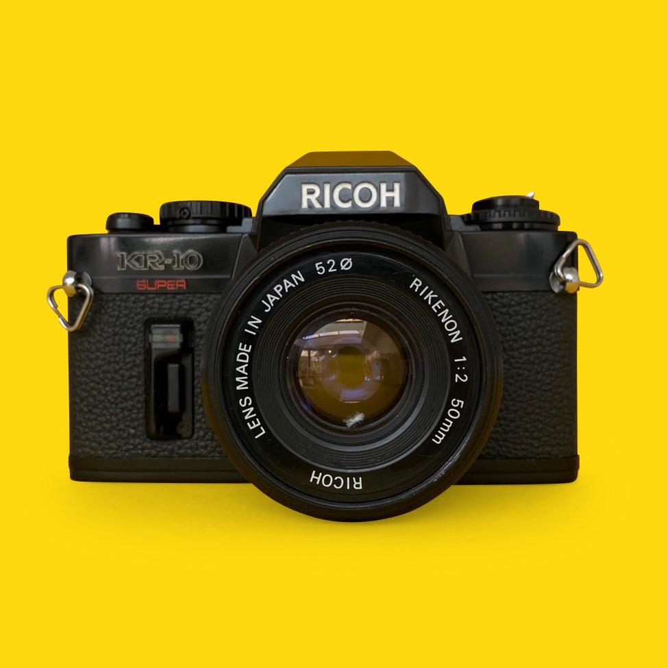 Ricoh KR-10 Super 35mm SLR Film Camera With Original f/2 50mm Prime Lens