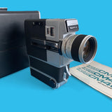 Sankyo Super CM 400 Movie Cine Camera w/ Instructions and Leather Case