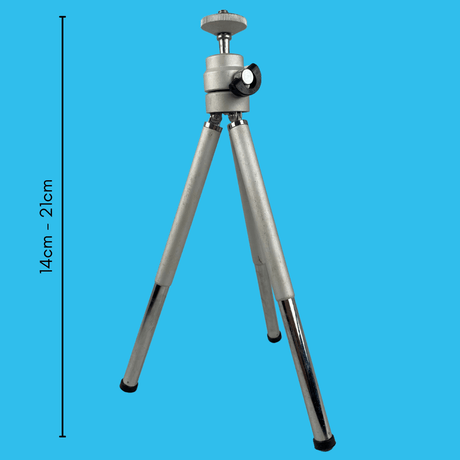 Small Silver Tripod 14cm - 21cm