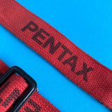 Vintage Pentax Red SLR Camera Strap