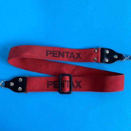 Vintage Pentax Red SLR Camera Strap