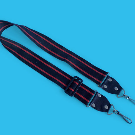 Vintage Red & Black SLR Camera Strap