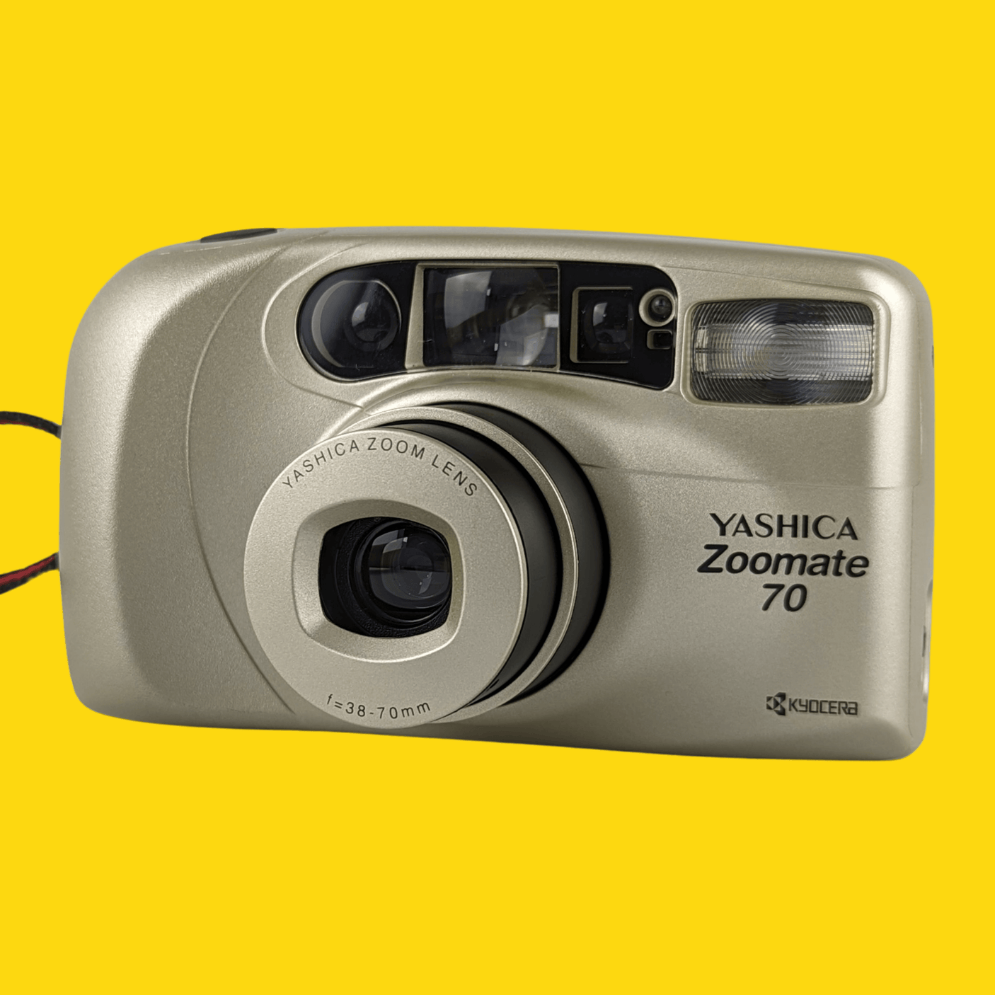Yashica Zoomate 70 Silver 35mm Film Camera Point and Shoot